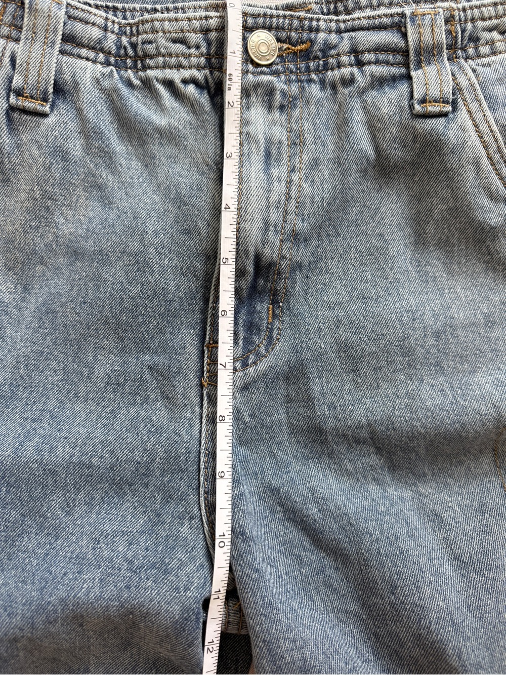 Walter Baker Women’s Light Wash Cargo Jeans Size 10 Wide Leg Utility Y2K Baggy - Picture 5 of 8